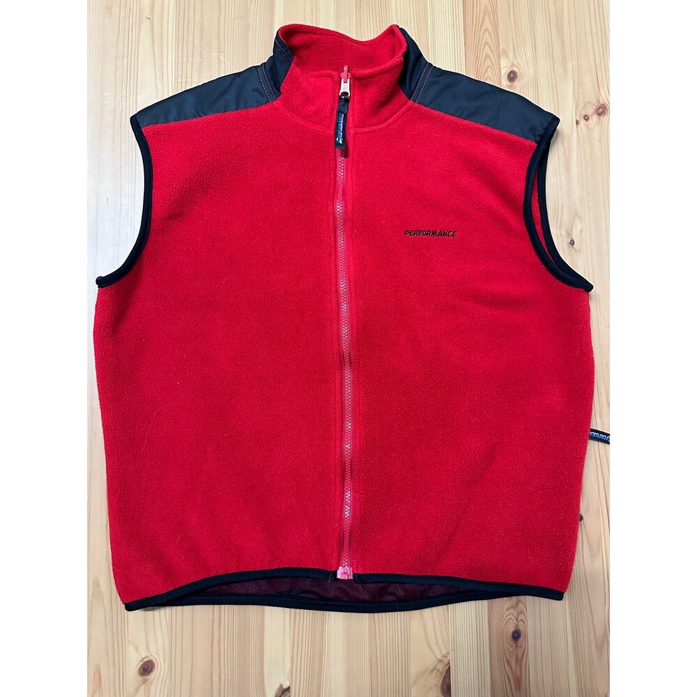 Vintage Performance Mens Fleece Cycling Vest Large